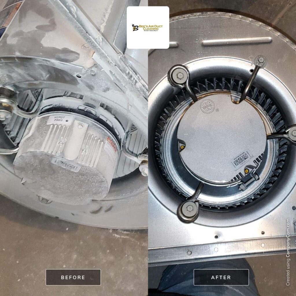 Blower motor. Furnace Cleaning. Air Duct Cleaning Process
